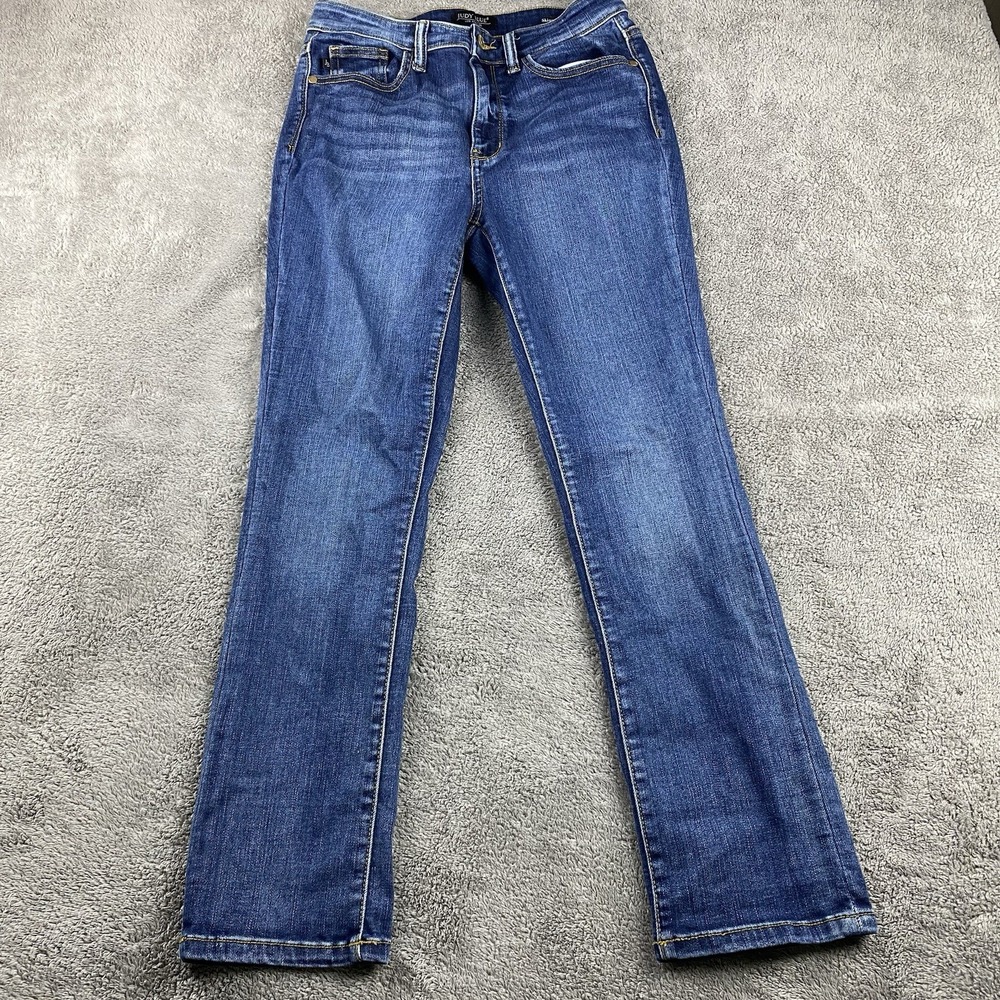Judy Blue Skinny Fit Capri Jeans Womens‎ 7/28 Blue Mid Rise Denim